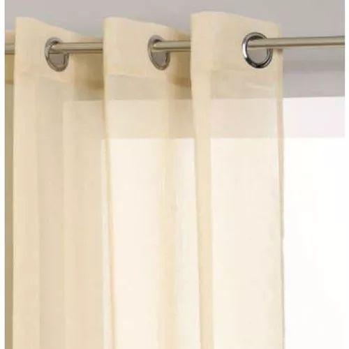 tenda con anelli beige