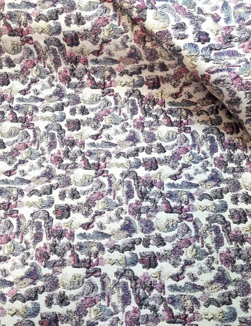 broccato laminato magenta