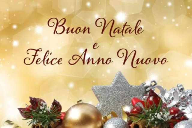 Buona Natale e felice anno nuovo