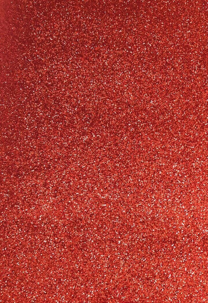 panno lenci glitterato rosso