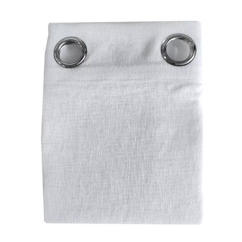 Tenda con anelli bianca