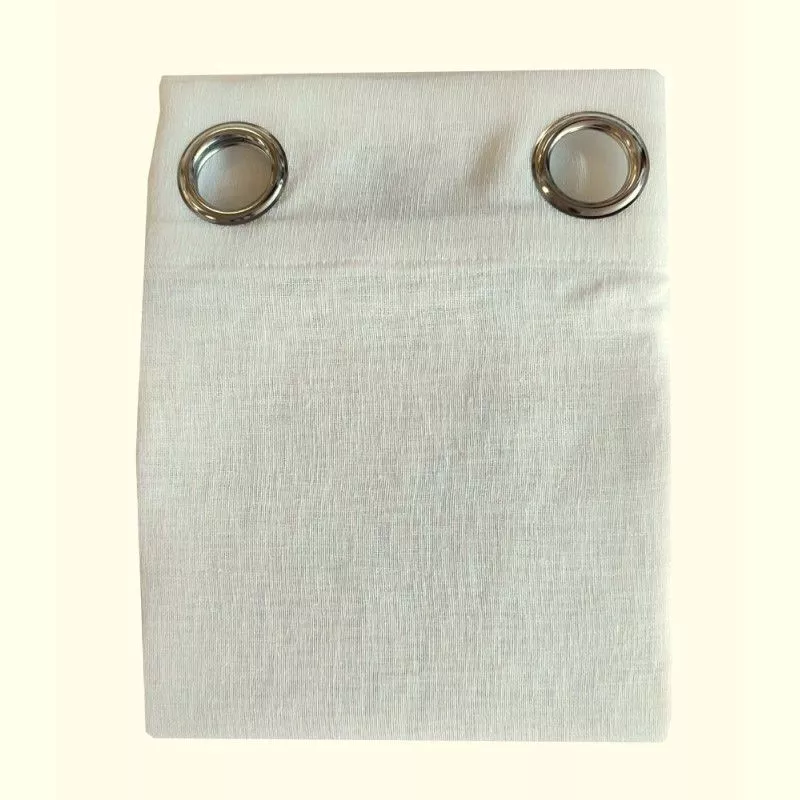 tenda con anelli avorio