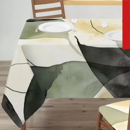 Tovaglia moderna stampadigitale su verde