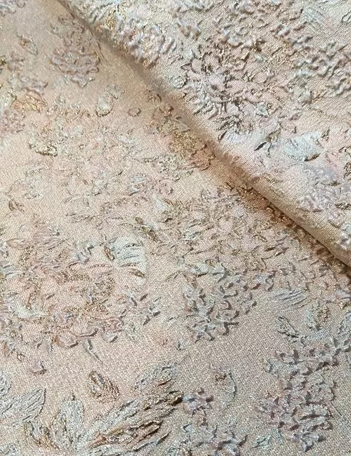 broccato rosa oro