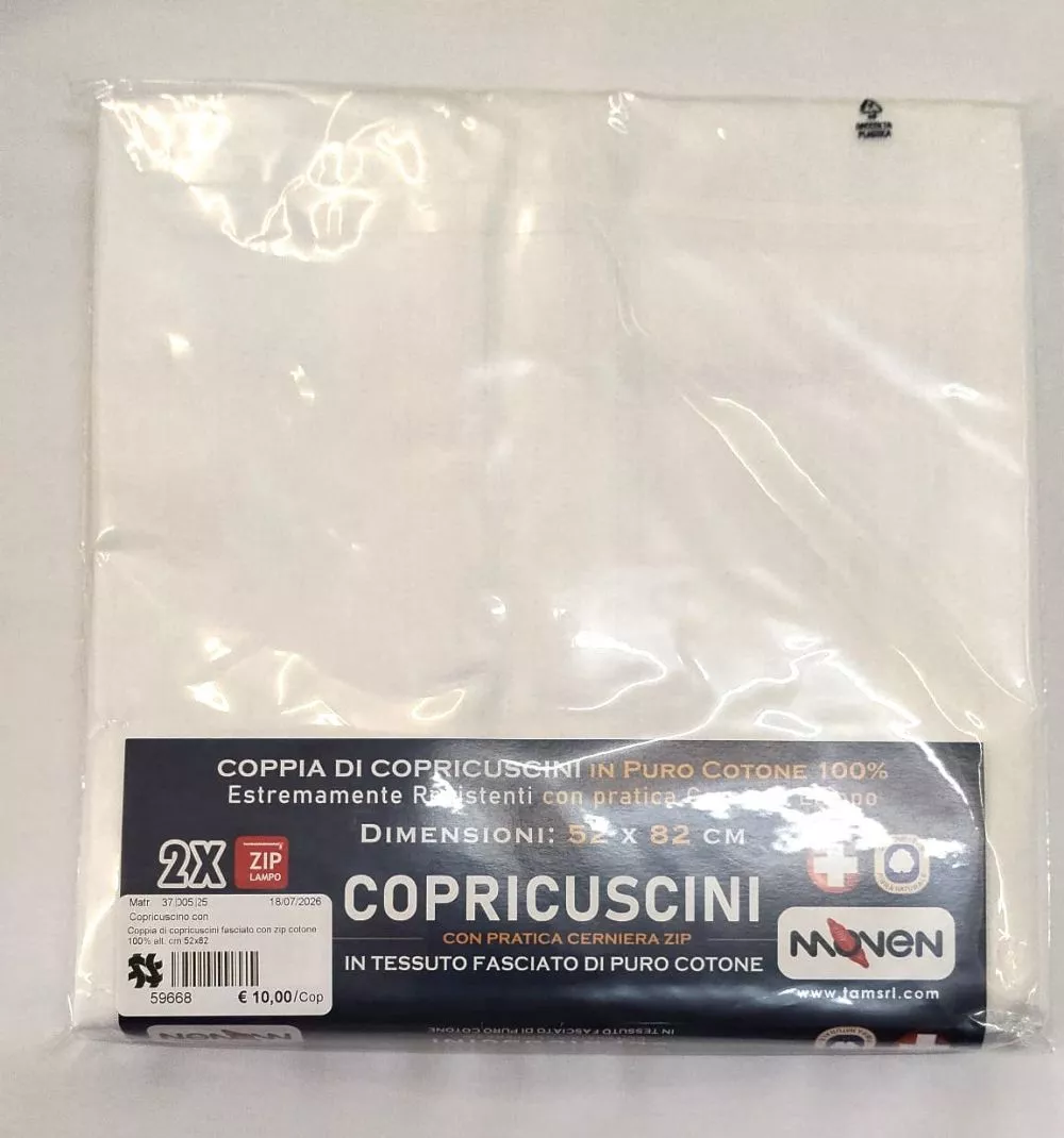 copricuscino 2 pezzi