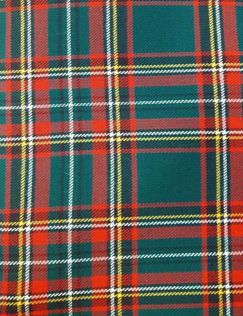 Tartan scozzese Verde lana 100%